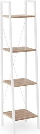 Scaffale Narvik REG1 in bianco - L34 x L32 x H148 cm