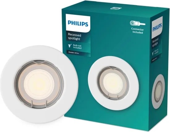 Philips - Faretto da incasso PERIDOT 1xGU10/7W/230V bianco