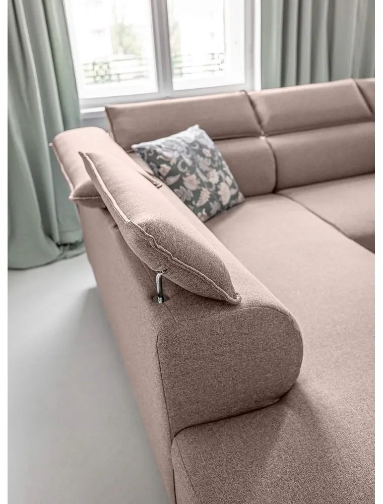 Divano letto angolare beige (angolo sinistro) Sweet Harmony - Miuform