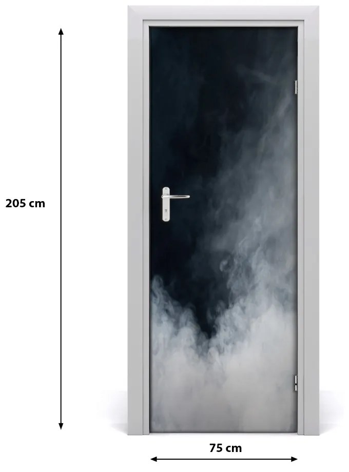 Adesivo per porta Fumo bianco per la casa 75x205 cm