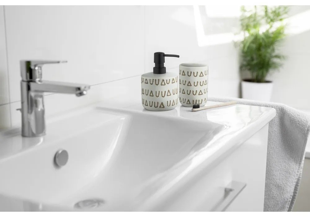 Tazza in ceramica beige per spazzolini da denti Avila - Wenko