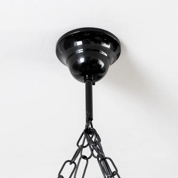 Brilagi - Lampadario a sospensione con catena QUEEN 4xE14/40W/230V faggio/noce