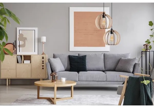 Lampadario su filo DORO 2xE27/60W/230V