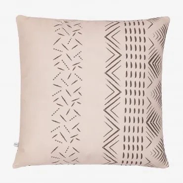 Federa Per Cuscino Quadrata In Cotone (60x60 Cm) Akar Style Beige Lino - Sklum