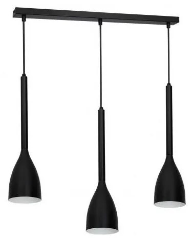 Lampadario su corda ISTAPPAR 3xE27/60W/230V nero