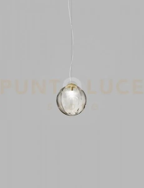 Puppet ring sospensione m fume' trasparente oro satinato 1 luce att...