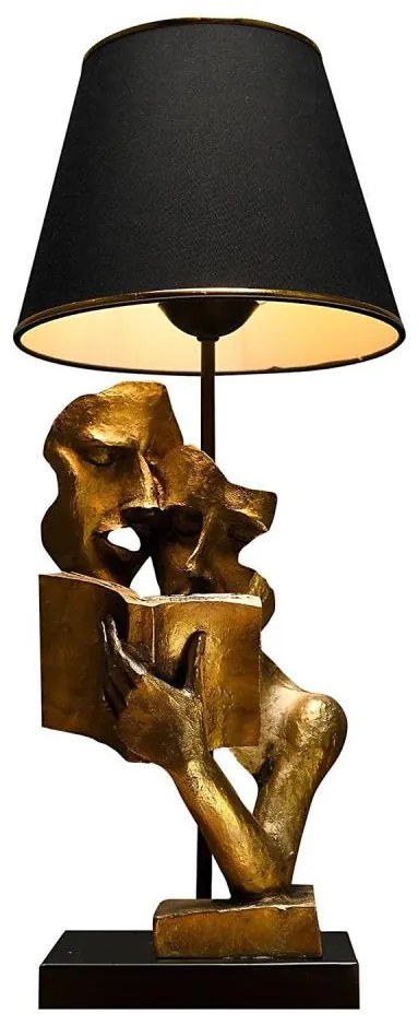 Lampada da tavolo LECTURE 1xE27/40W/230V nero/oro