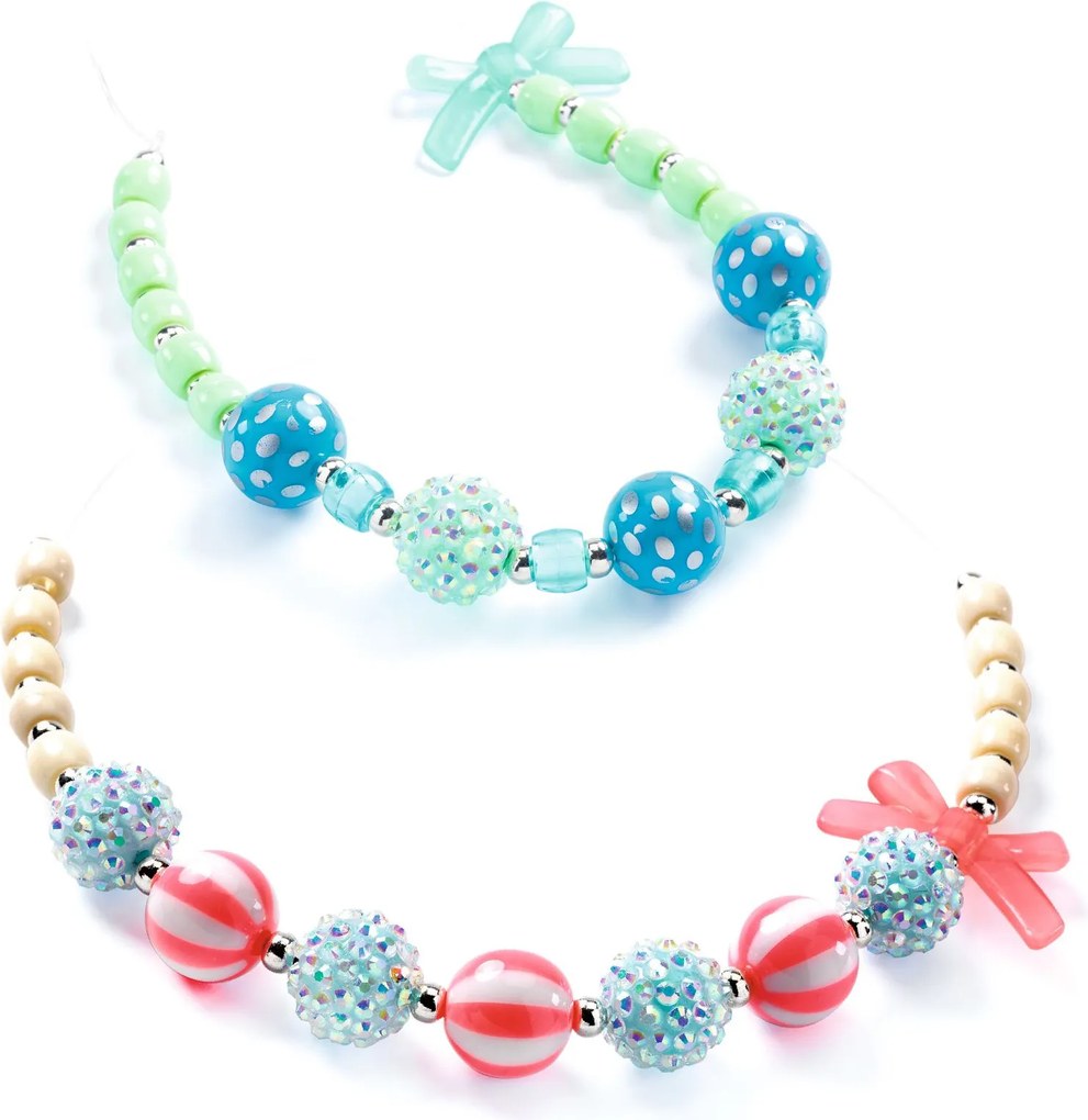 Set creativo - Perle colorate con effetti argentati