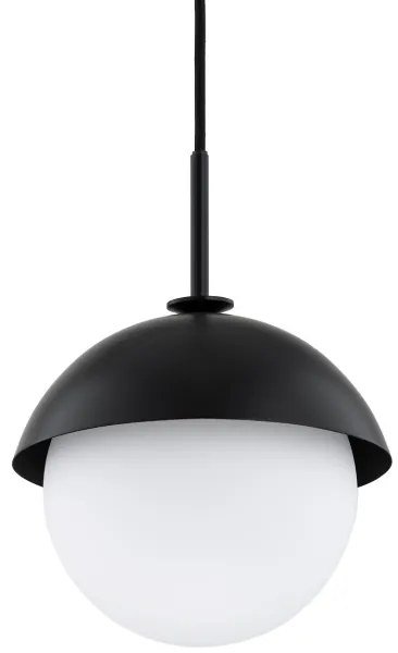 Argon 8295 - Lampadario a sospensione con filo CAPPELLO 1xE27/15W/230V nero