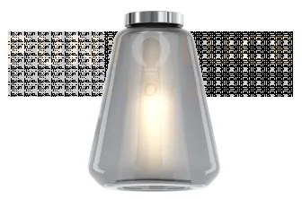 Plafoniera cromo vetro gamma fume 1176cr-pl1 gamma-fu