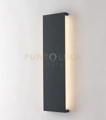 Applique biemissione led ribbon antracite 12w 1600lm 4000k ip65 11,...