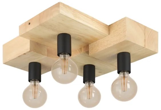 Eglo 43798 - Plafoniera HALKIN 4xE27/40W/230V