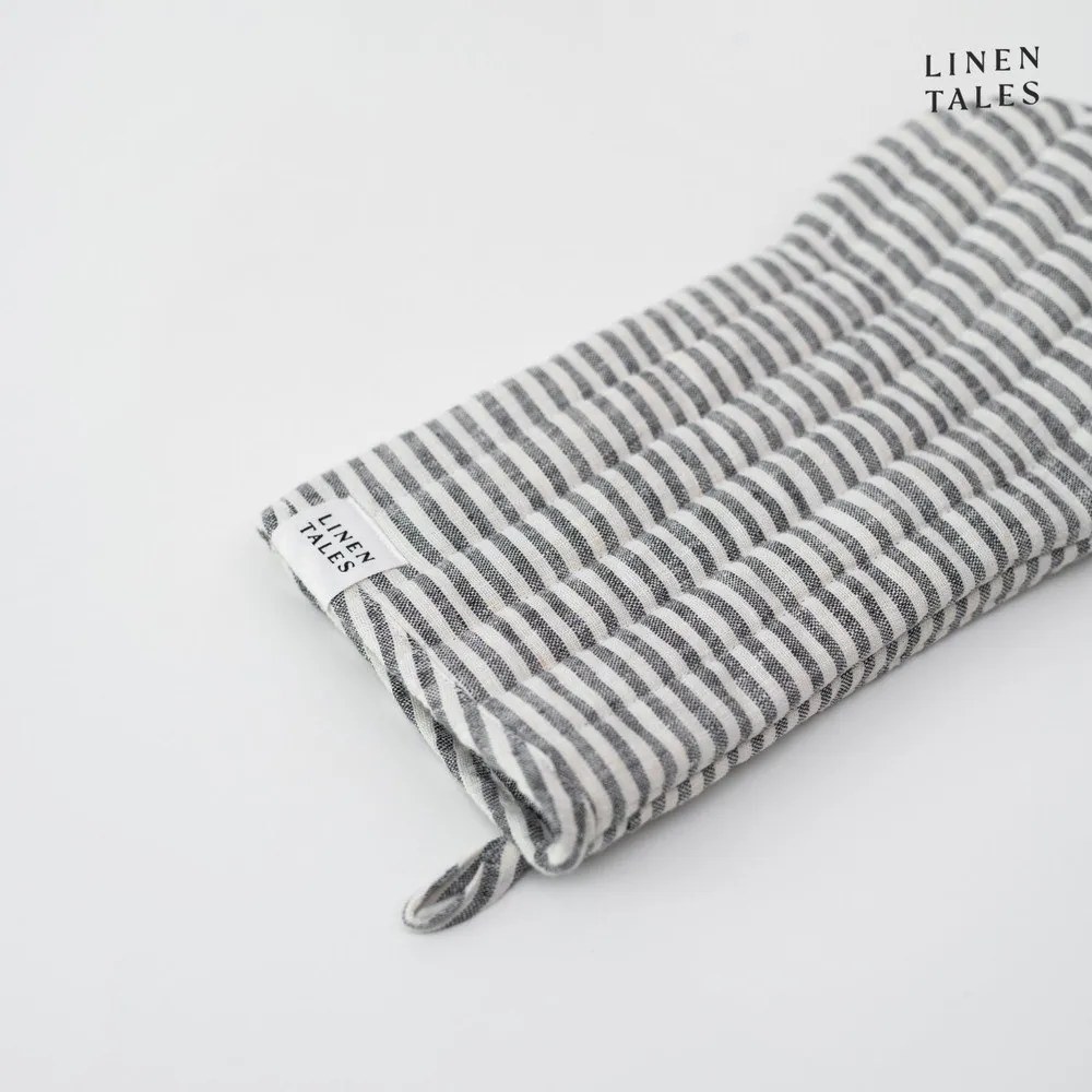Presina in lino Thin Black Stripes - Linen Tales