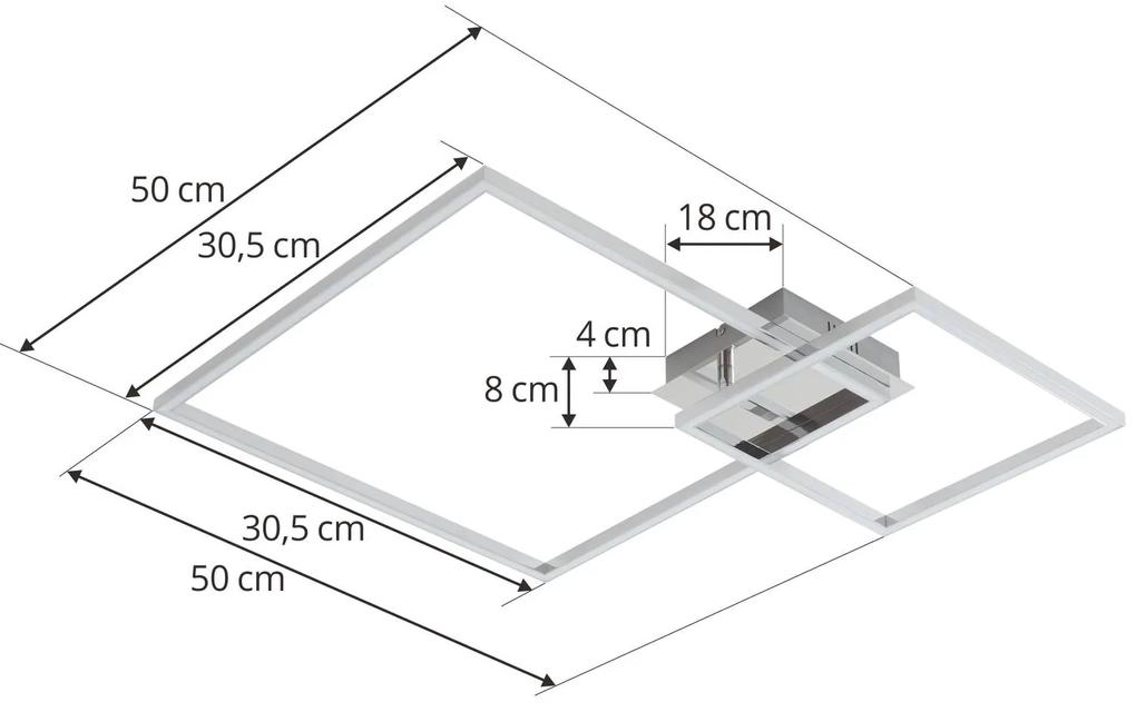 Lindby Panja plafoniera LED larghezza 66,5 cm