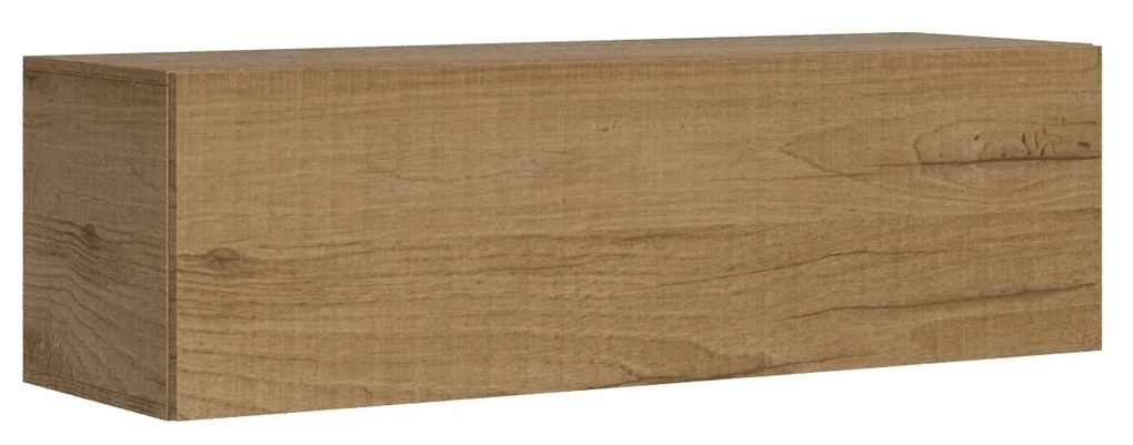 Pensile TV Ribalta con passa cavi L.133,6 - L.173,6 H.40 P.39,2, Quercia Natura / 153,6 cm