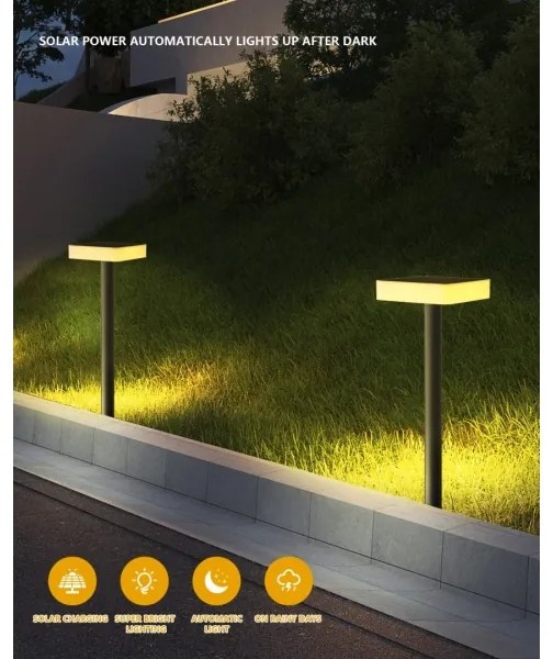 Immax NEO 07911L - Lampada solare LED RGB dimmerabile 1W/5V quadrato IP54 Tuya