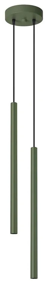 Sollux SL.1519 - Lampadario a sospensione con filo PASTELO 2xG9/8W/230V verde