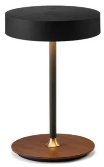 On The Move Battery Lampada da Tavolo Ø13 Graphite Black - Halo Design