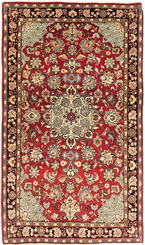 Sarouk Tappeto persiano 130x220 Rosso (Iran) Annodato A Mano