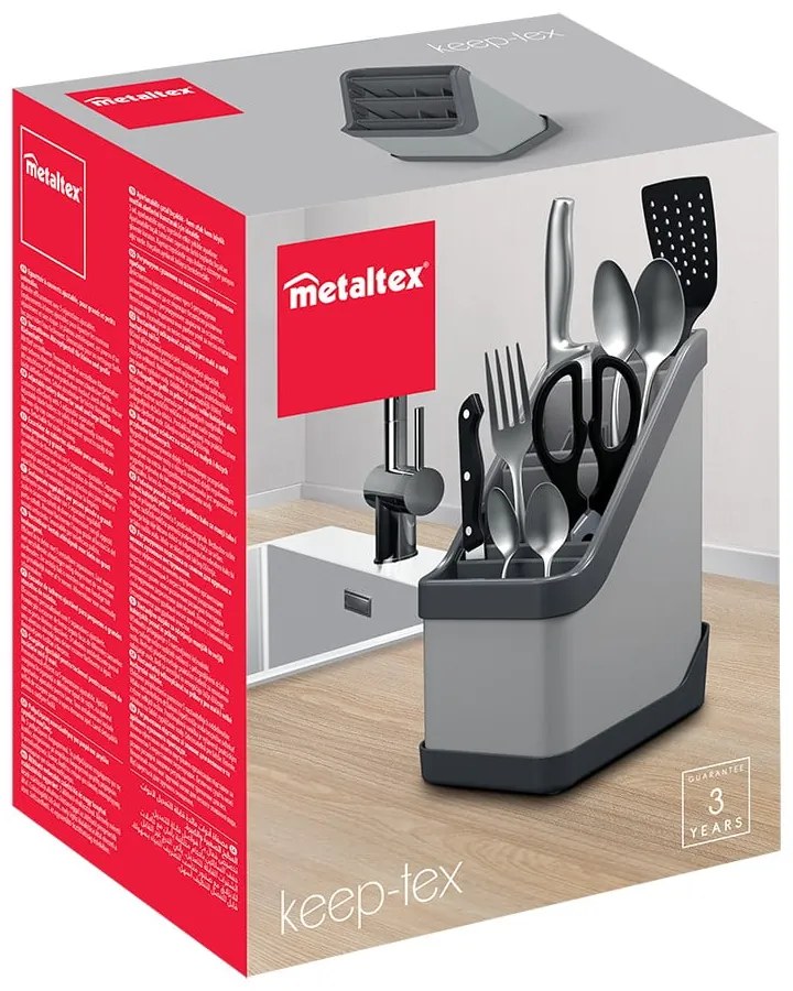 Portaposate nero Keep-Tex - Metaltex