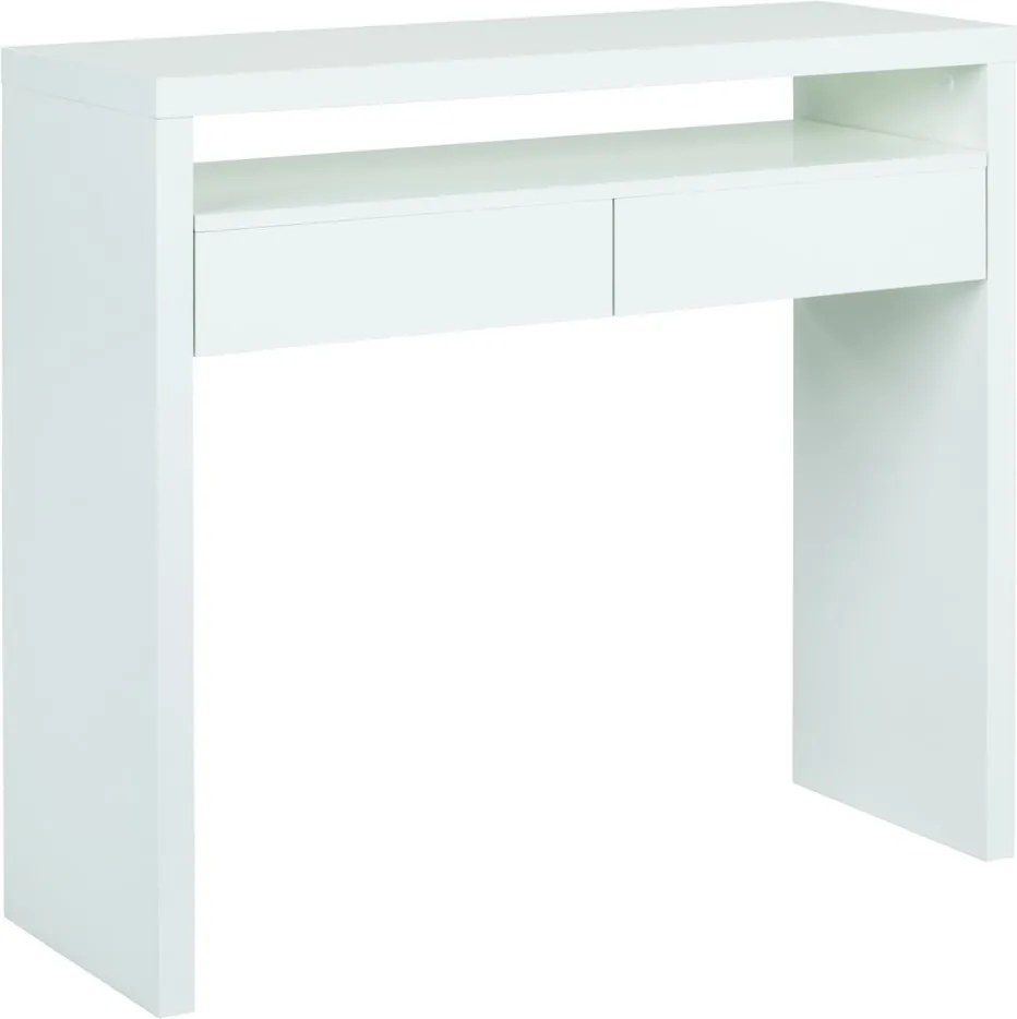 Scrivania con piano estraibile Console Mel - Woodman