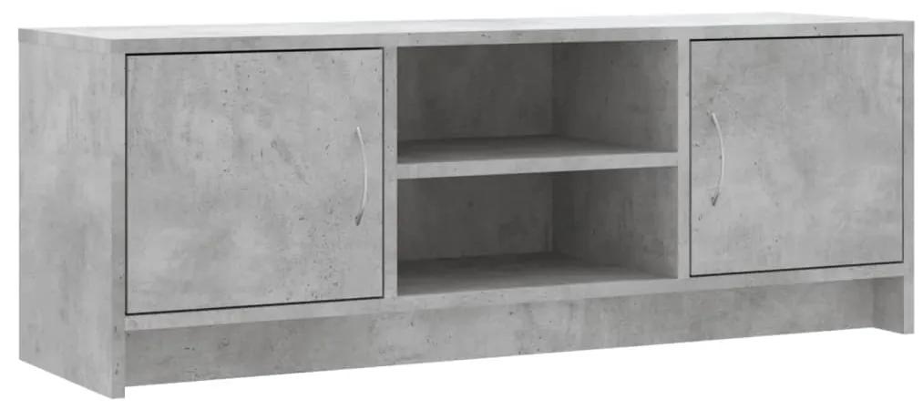 Mobile porta tv grigio cemento 102x30x37,5 cm legno multistrato