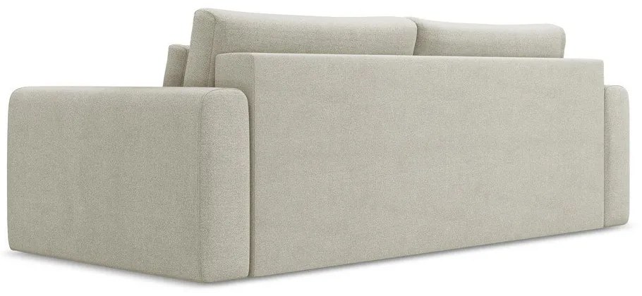 Divano beige allungabile/con contenitore 238 cm Kapua – Makamii