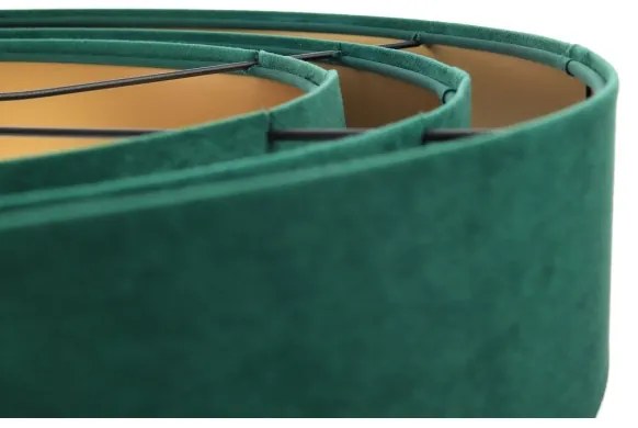 Lampadario su corda TRINITI 1xE27/60W/230V verde/oro