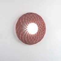 Plafoniera Dalia Led3000K Attacco Gx53 Polilux Rosa Metallico D100 Made In Italy