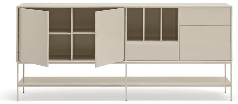 Cassettiera color crema 220x98x45 cm Platt – Teulat