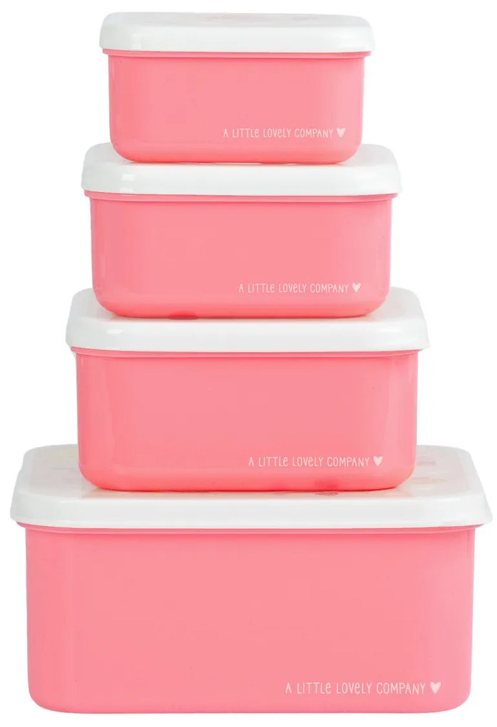 A Little Lovely Company - set di quattro scatole merenda - gelato