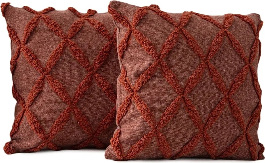 Federe decorative in set 2 pz 43x43 cm Tuffet – Mioli Decor
