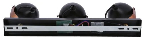 Luce Spot ANICA 3xE14/40W/230V nero/rame