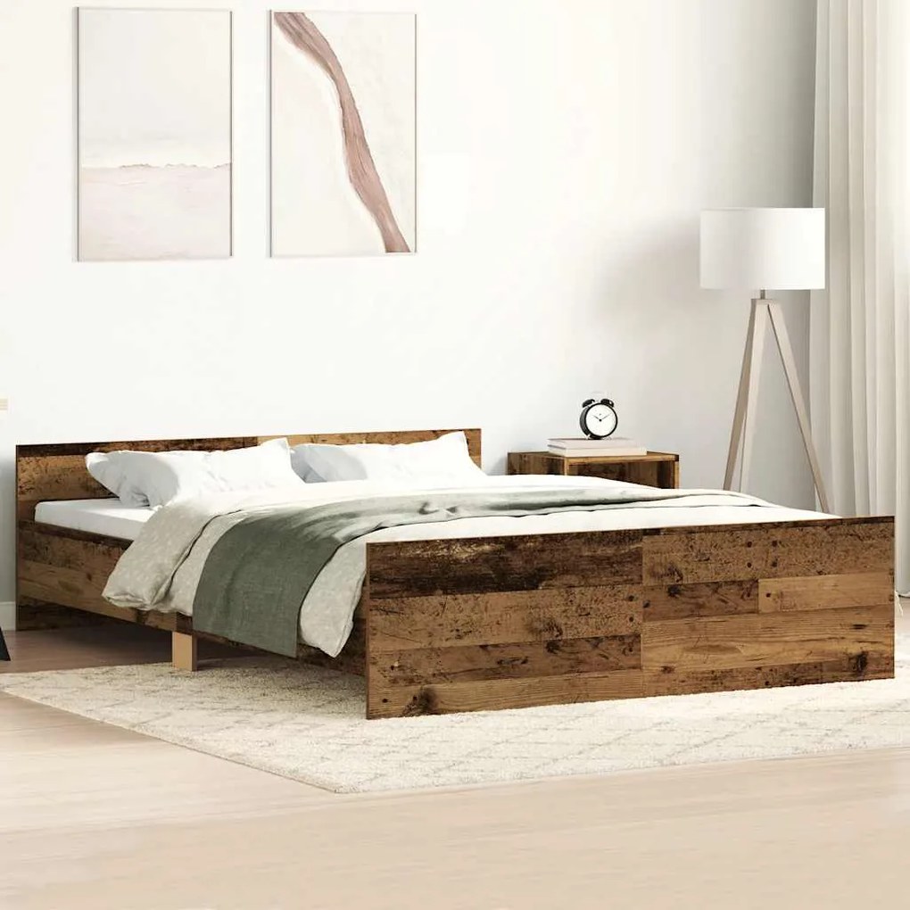Giroletto Senza Materasso Legno Antico 140x200cm İn Truciolato /