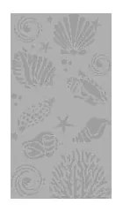 Telo mare grigio in cotone 70x140 cm Shell – B.E.S.