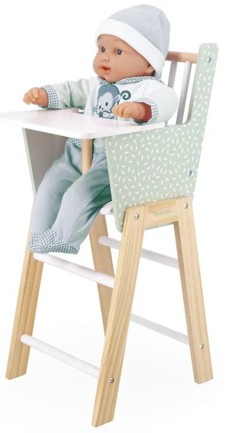 Seggiolone in legno per bambole - Zen