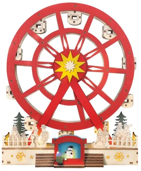 Solight 1v277 - Decorazione natalizia LED LED/2xAA/bianco caldo giostra