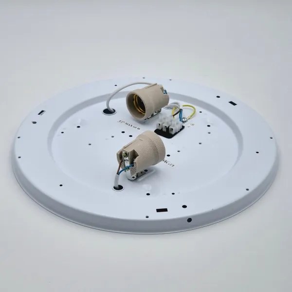 Plafoniera SIRJA 2xE27/60W/230V d. 45 cm bianco