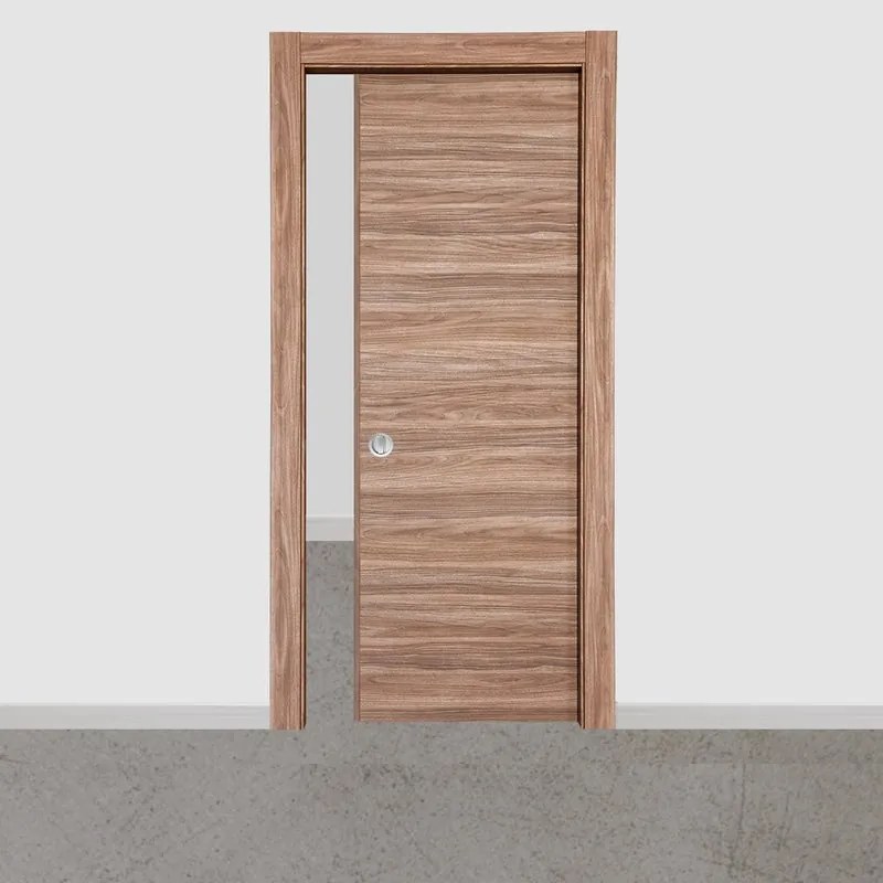 Porta scorrevole Foret rovere L 70 x H 210 cm reversibile