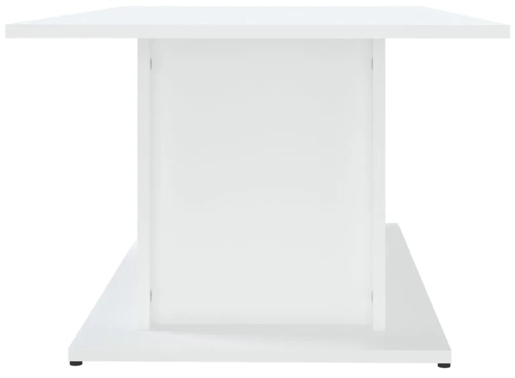 Tavolino da Salotto Bianco 102x55,5x40 cm in Truciolato