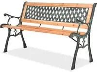 Panchina da Giardino 122 cm in Legno cod mxl 53680