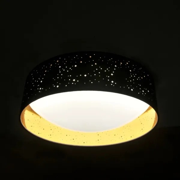 Plafoniera LED TULUZA LED/24W/230V diametro 40 cm nero