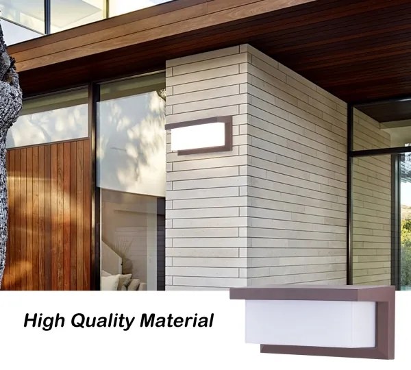 Brilagi - Applique da parete per esterni BRICKY 1xE27/60W/230V marrone IP54