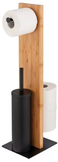 WENKO 25376100 - Set WC LESINA 18x69 cm marrone/nero