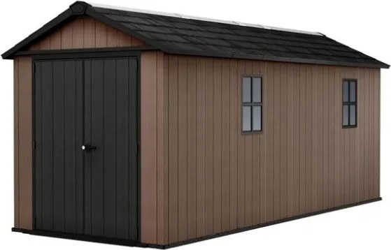 Casetta Da Giardino In Resina Newton Plus 7517/1775 Effetto Legno Keter