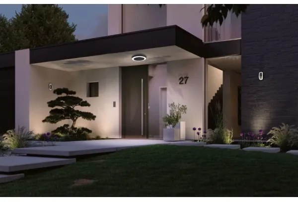 Paulmann 94526 - LED/14W IP44 Plafoniera da esterno con sensore CIRCULA 230V