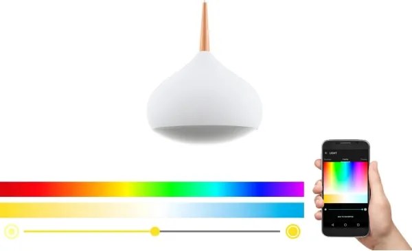 Eglo 97087 - Lampada a sospensione LED RGBW dimmerabile COMBA-C LED/18W/230V