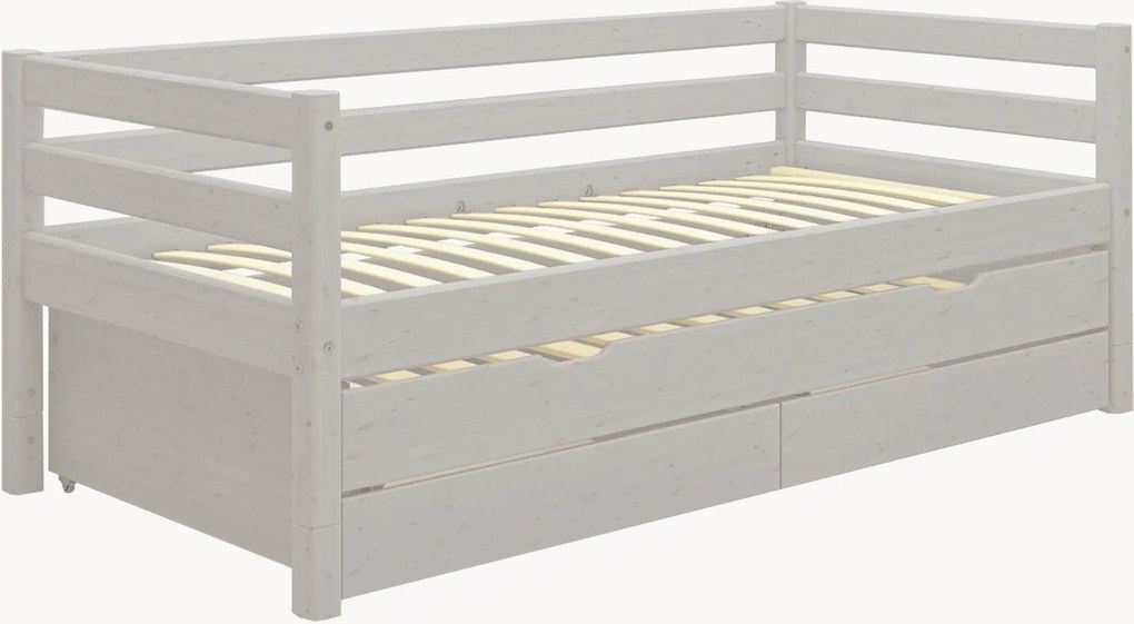 Letto per bambini in legno di pino con contenitore Classic