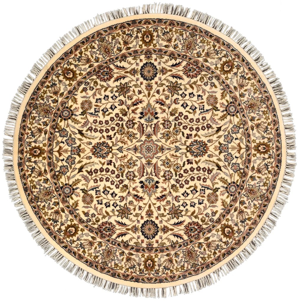 Tabriz Tappeto orientale 150 x 150 Beige (Indian) Annodato A Mano