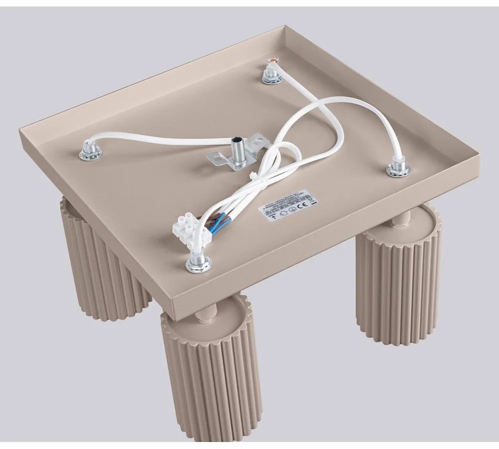 Faretto grigio tortora in metallo ø 6,5 cm Gleam – Sollux